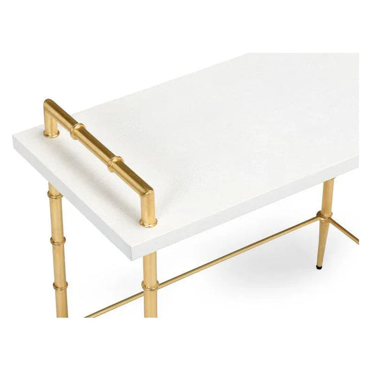 Harris White Wooden Top Drinks Table - LOOMLAN - Chelsea House - Side Tables