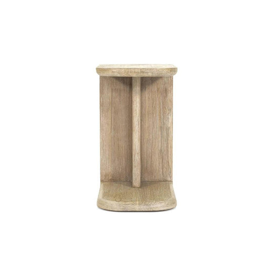 Haru Wooden C - Shaped Stylish Side Table - LOOMLAN - LH Imports - Side Tables