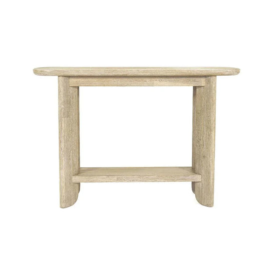 Haru Wooden Oval Console Table - LOOMLAN - LH Imports - Console Tables