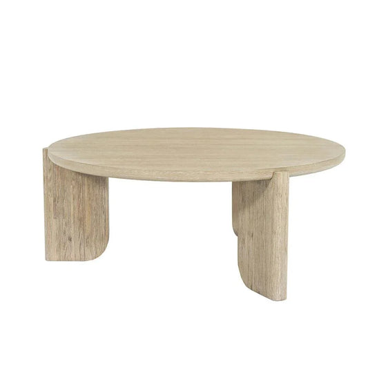 Haru Wooden Round Coffee Table - LOOMLAN - LH Imports - Coffee Tables