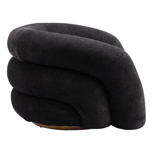 Havn Black Accent Arm Chair - LOOMLAN - Zuo Modern - Club Chairs