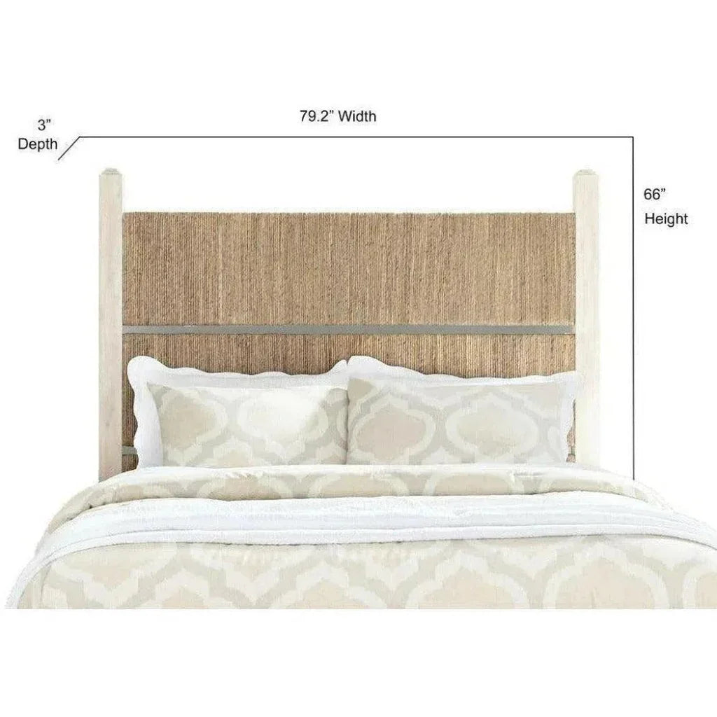 Headboard Graphite Natural Wooden Panel Bed - LOOMLAN - Panama Jack - Beds