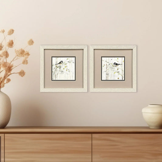 Heavenly Spring Black Framed Wall Art 2PC