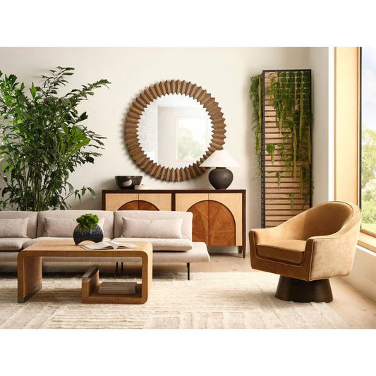 Hera Natural Saguran Warpped Coffee Table - LOOMLAN - Wildwood - Coffee Tables