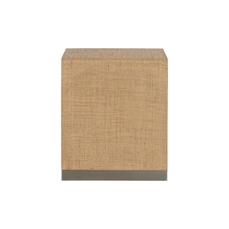 Hera Saguran Warpped Brown End Table - LOOMLAN - Wildwood - Side Tables