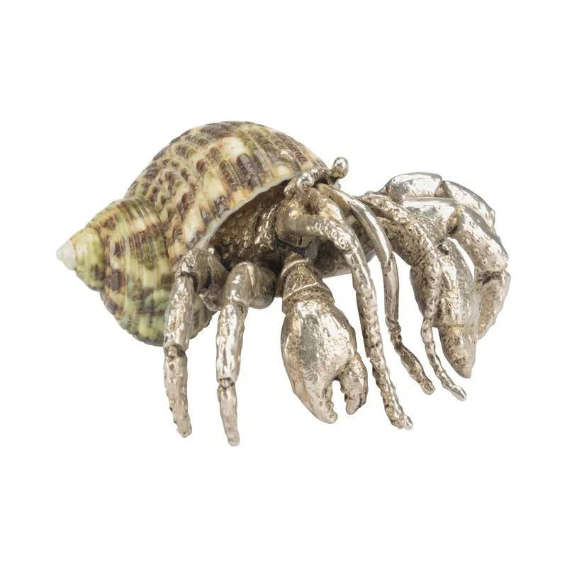 Hermit Crab Style Silver Plated Paperweight - LOOMLAN - Chelsea House - Statues & Sculptures