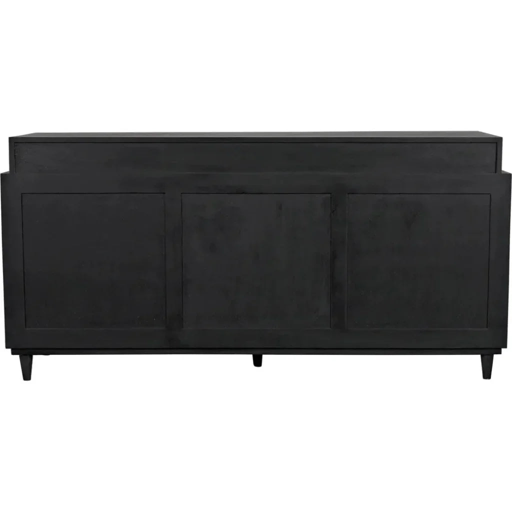 Hermosa Wood Black Sideboard - LOOMLAN - Noir - Sideboards