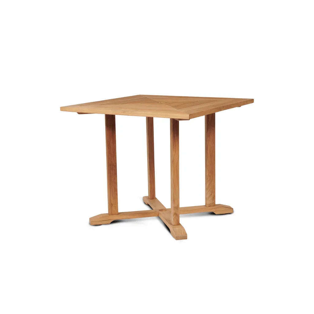 Herning Teak Patio Square Dining Set 5PC-Outdoor Dining Sets-HiTeak-LOOMLAN
