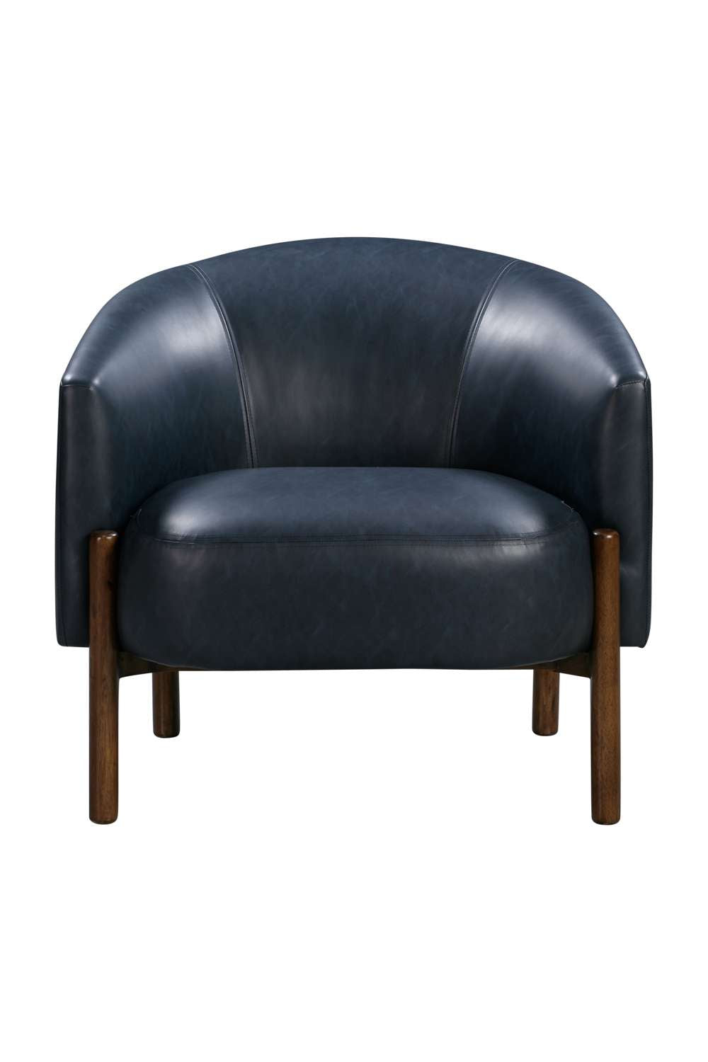 Higgins Wood Navy Accent Arm Chair