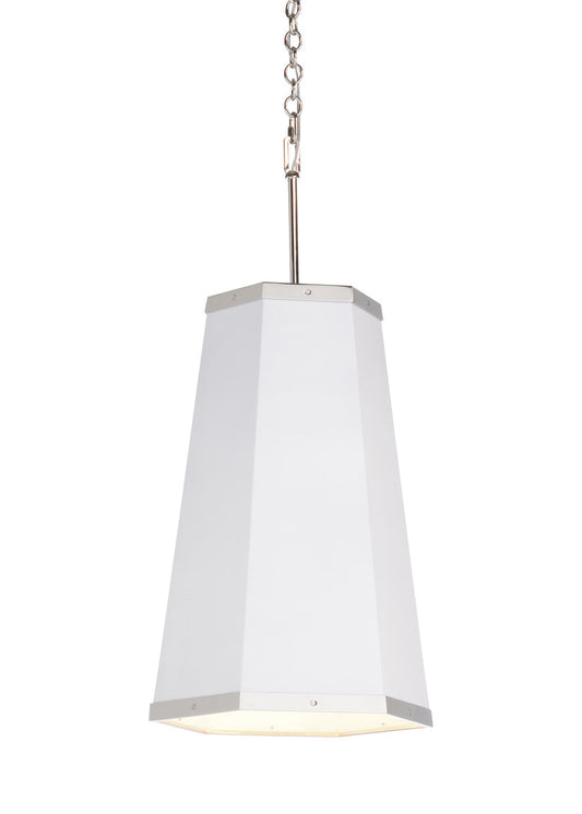 High Street Hexagon White Pendant