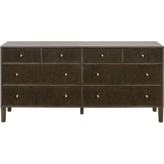Highland Fluted Wood8 - Drawer Dresser - LOOMLAN - Essentials For Living - Dressers