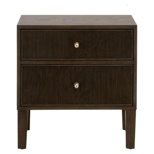 Highland Wooden 2 - Drawer Nightstand - LOOMLAN - Essentials For Living - Nightstands