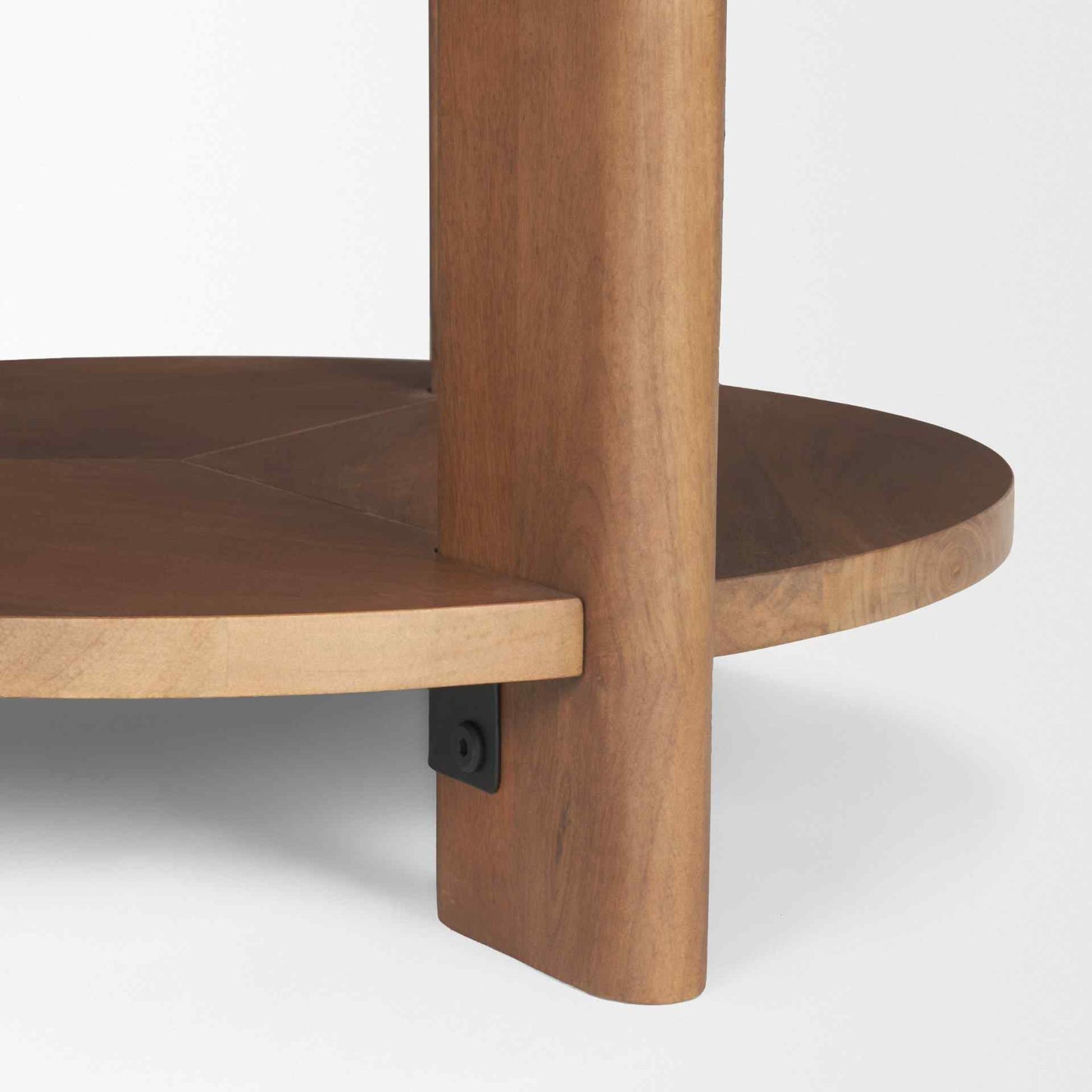 Hisako Wooden Round Accent Table