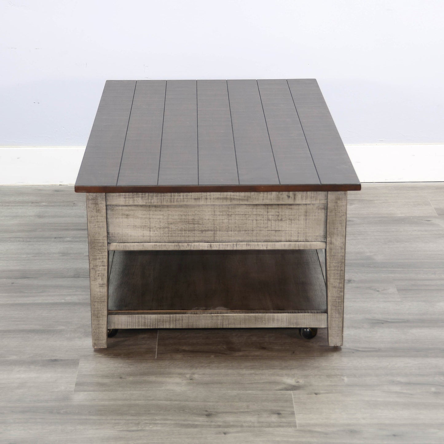 Homestead Hills Three Drawers Wood Coffee Table