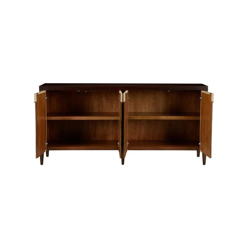 Honopu Textural Arch - Shaped Wood Cabinet - LOOMLAN - Wildwood - Accent Cabinets