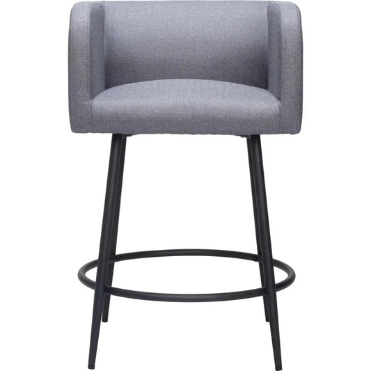 Horbat Counter Stool (Set of 2) Gray - LOOMLAN - Zuo Modern - Counter Stools