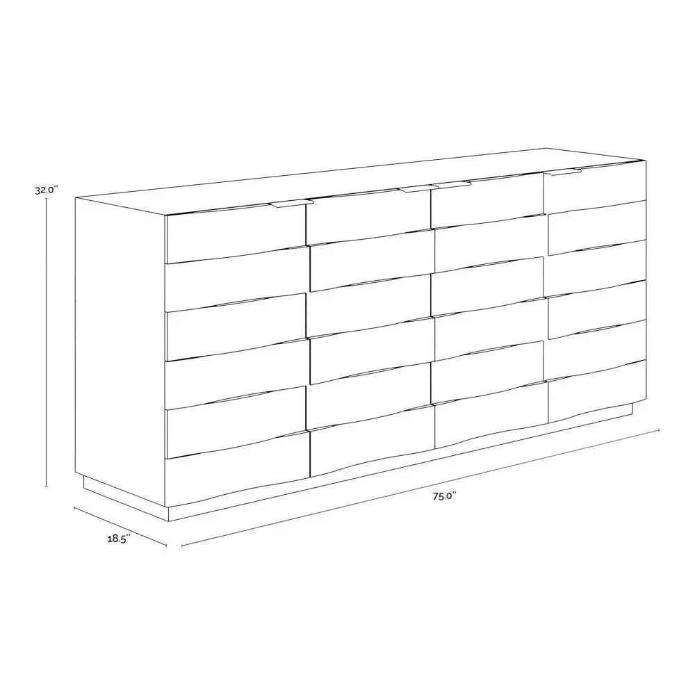 Hoyos Sideboard Soft Closing Drawers Handles - LOOMLAN - SUNPAN - Sideboards