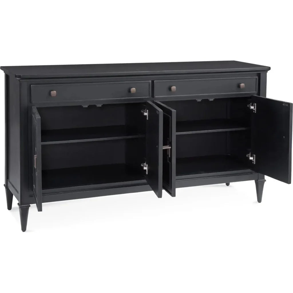 Hudson Wood Black Server - LOOMLAN - Bassett Mirror - Sideboards