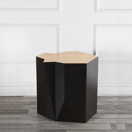Hudson Wooden Geometric Side Table - LOOMLAN - Peninsula Home - Side Tables