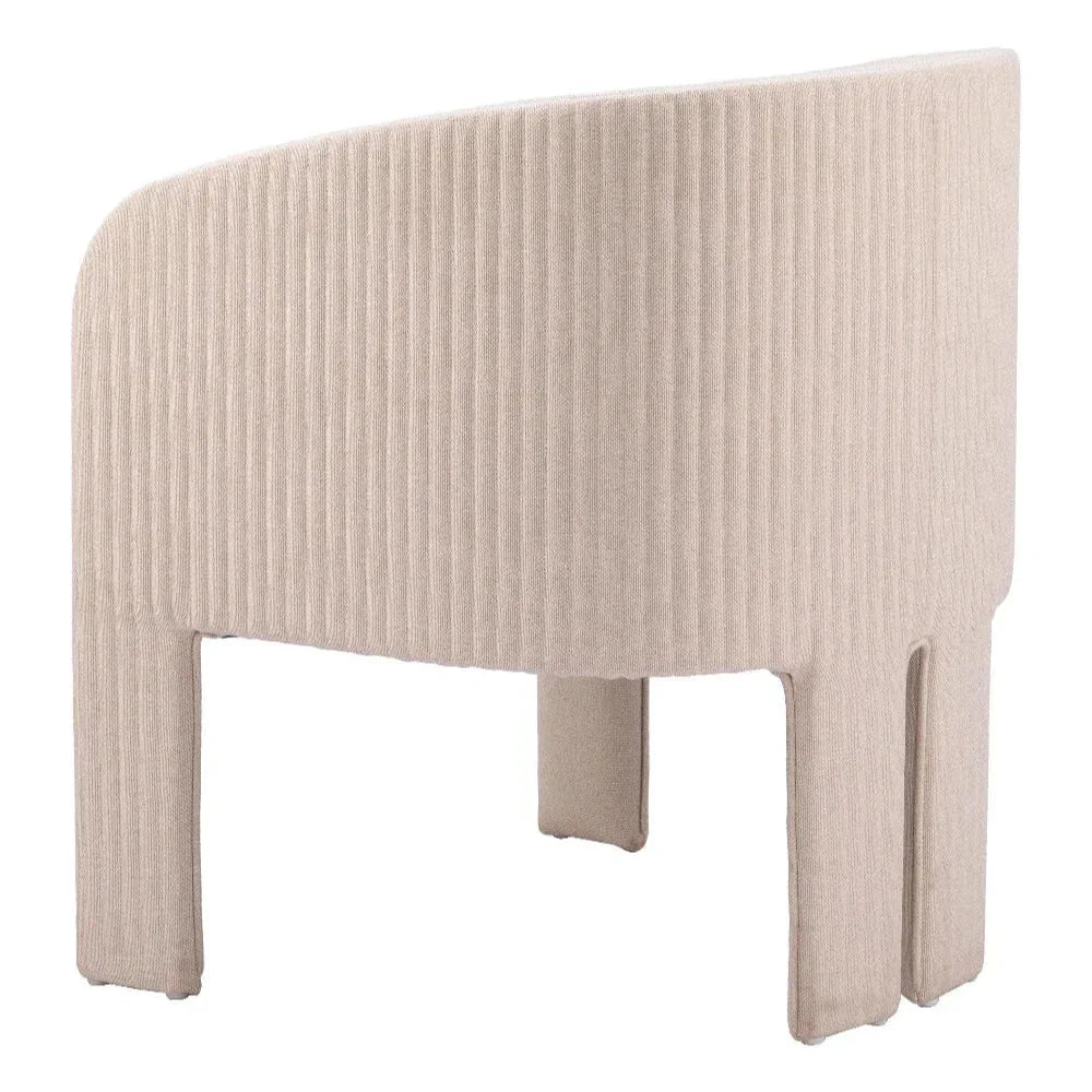 Hull Wood Beige Armless Accent Chair - LOOMLAN - Zuo Modern - Accent Chairs