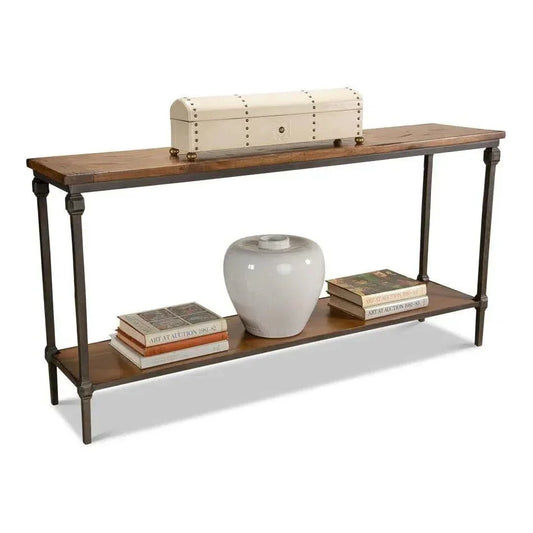 Huntsman Console Table Shelf Wood & Iron - LOOMLAN - Sarreid - Console Tables