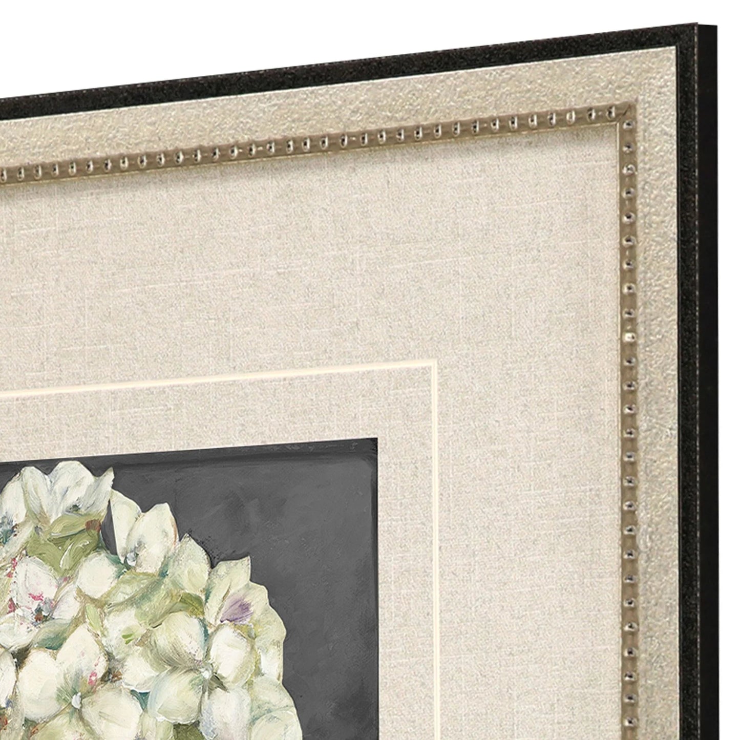 Hydrangeas on Black Wood Framed Wall Art 2PC