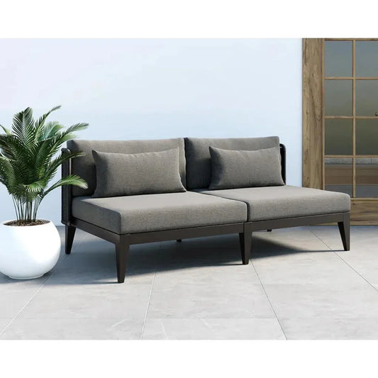 Ibiza Fabric Outdoor 2 Seater Sofa - LOOMLAN - SUNPAN - Outdoor Sofas & Loveseats