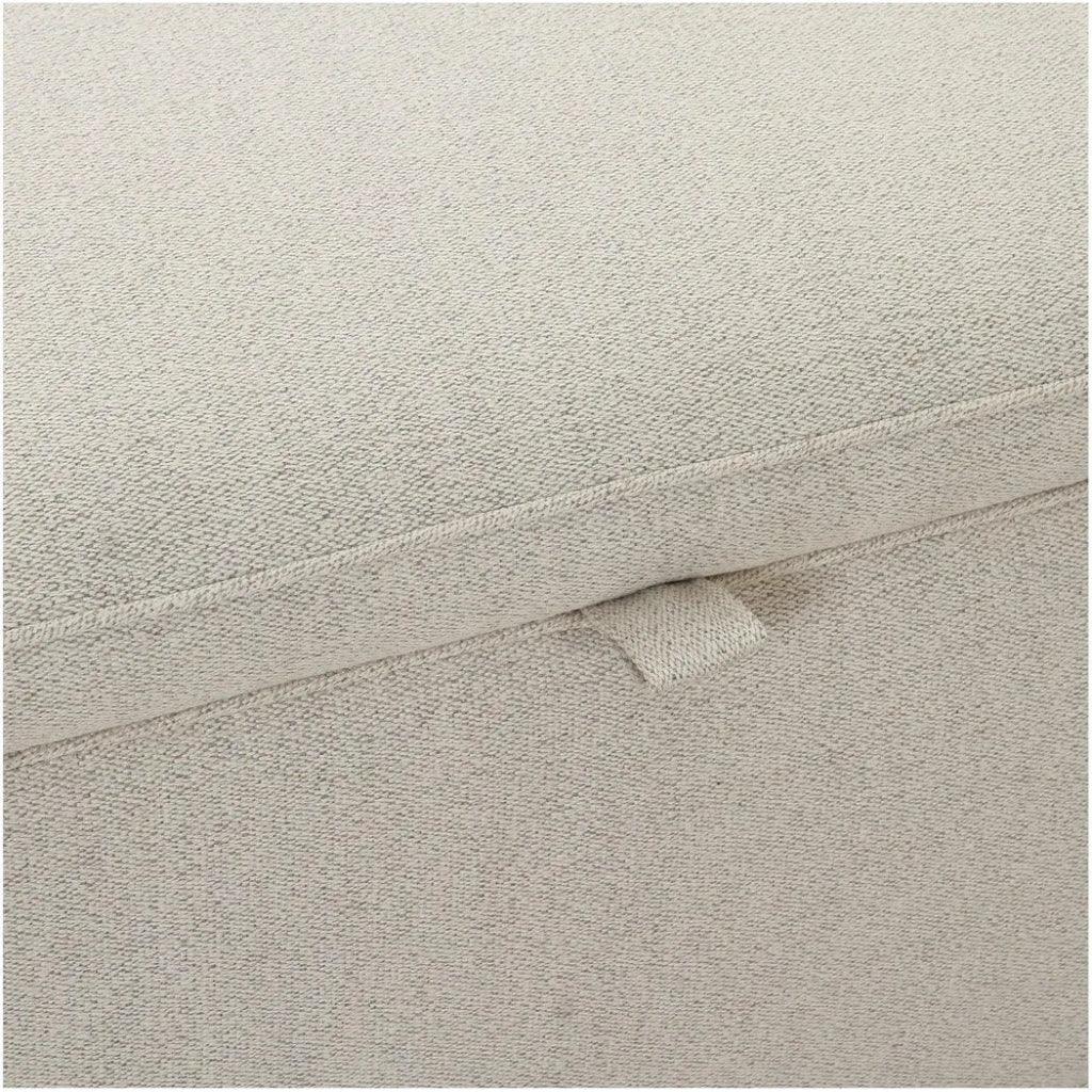 Ichigo Performance Fabric & Wood Light Brown Storage Bench - LOOMLAN - Moe's Home - Bedroom Benches