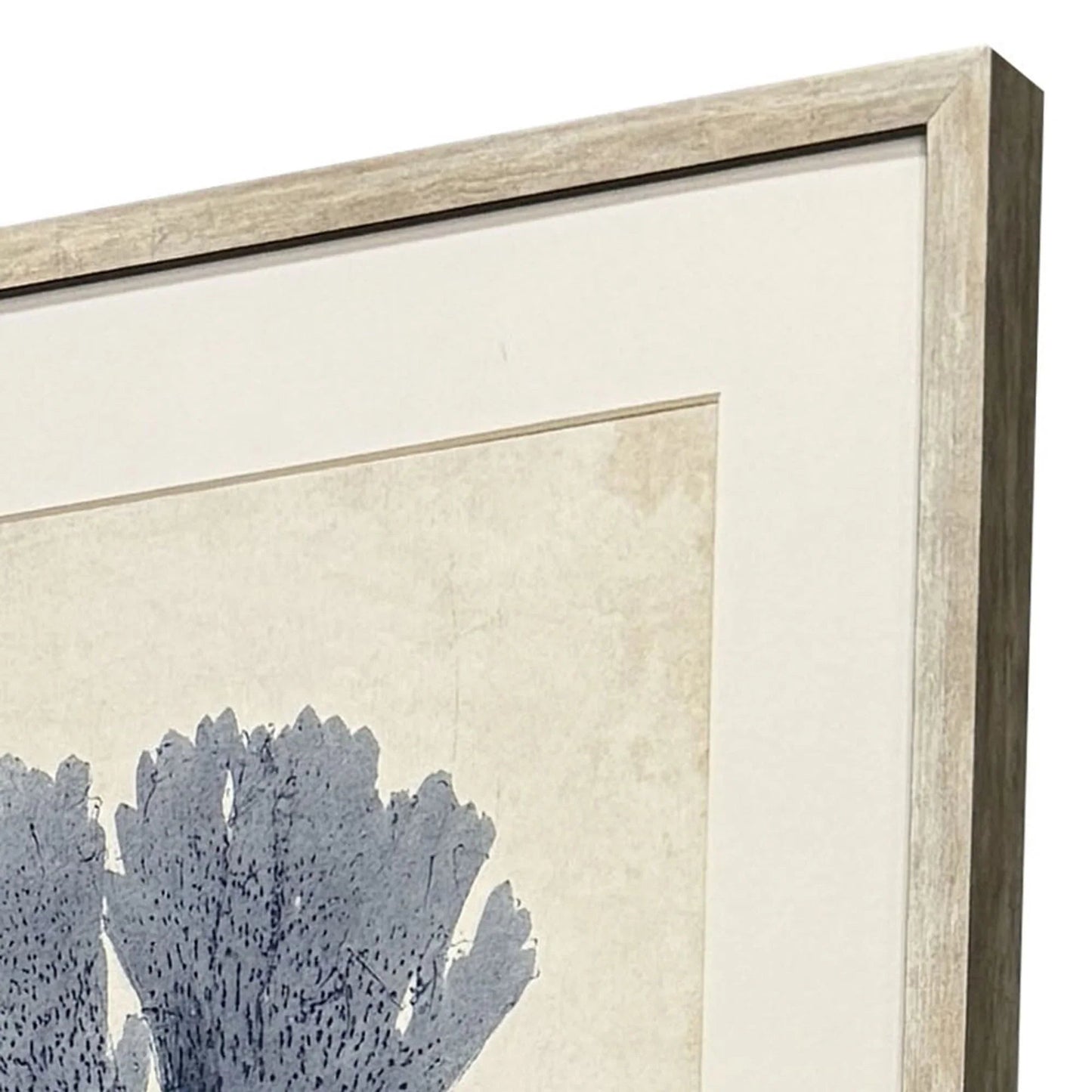 Indigo Sea Life Wood Framed Wall Art 4PC