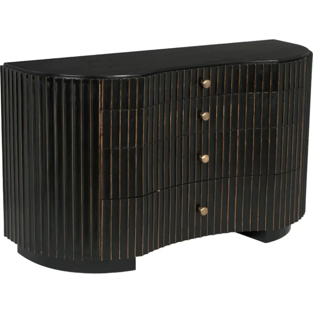 Irene Wood Black Dresser - LOOMLAN - Noir - Dressers
