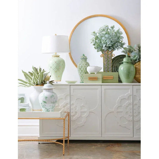 Iron Framed Round Wall Mirror - LOOMLAN - Chelsea House - Wall Mirrors