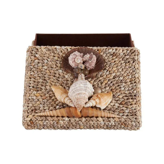 Island Shell Made Rectangular Box - LOOMLAN - Chelsea House - Boxes & Bowls