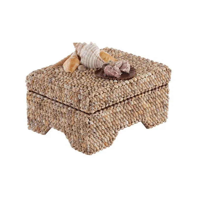 Island Shell Made Rectangular Box - LOOMLAN - Chelsea House - Boxes & Bowls