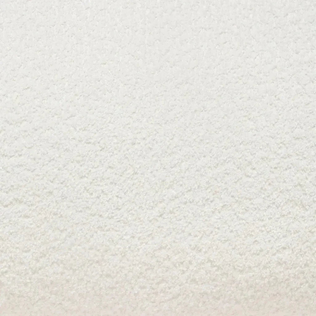 Ivy Square Ottoman in White Faux Shearling - LOOMLAN - Diamond Sofa - Ottomans