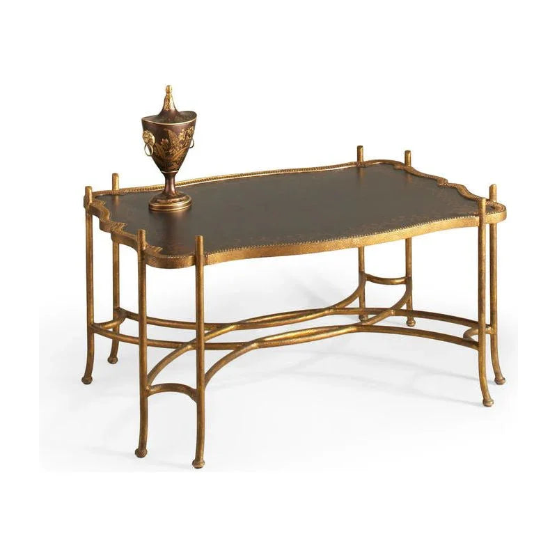 Jacob Gold Metal Based Coffee Table - LOOMLAN - Chelsea House - Coffee Tables