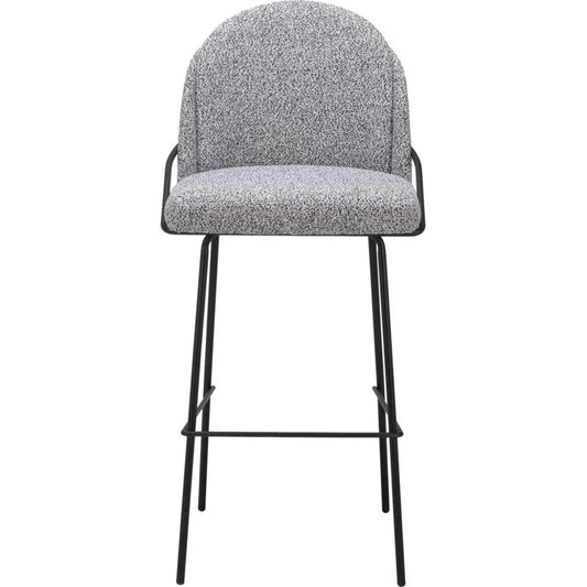 Jambi Barstool (Set of 2) Black & White - LOOMLAN - Zuo Modern - Bar Stools