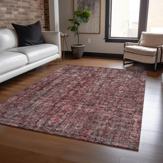 Jane Pink Washable Indoor - Outdoor Rug - LOOMLAN - LOOMLAN Rugs - Outdoor Rugs