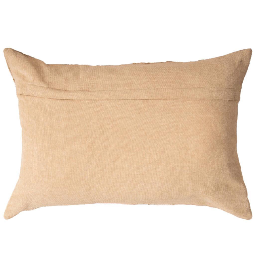 Jaquard Abstract Beige Lumbar Pillow - LOOMLAN - LOOMLAN - Throw Pillows