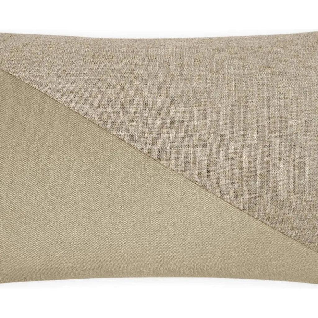 Jefferson Lumbar Linen Brown Throw Pillow Insert - LOOMLAN - D.V. Kap - Throw Pillows