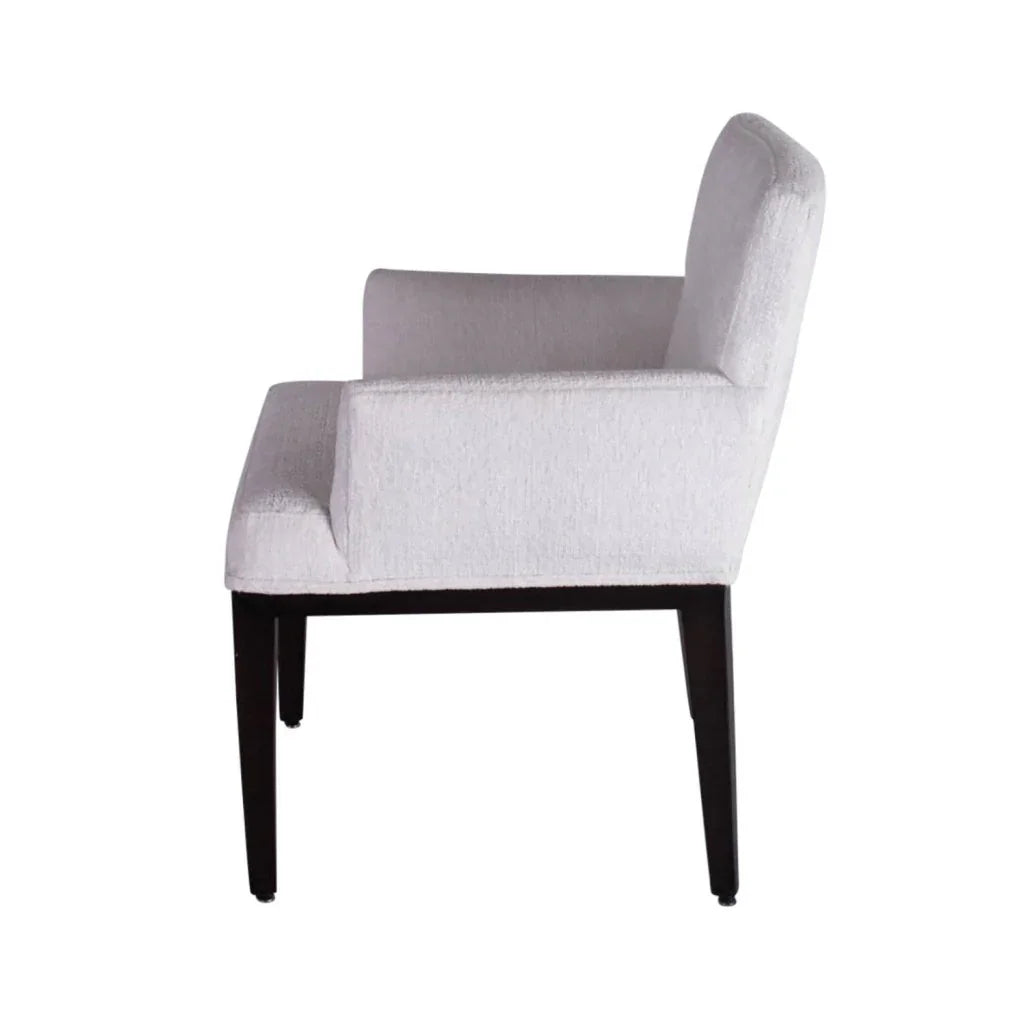 Jenn White Arms Dining Chair - LOOMLAN - Peninsula Home - Dining Chairs