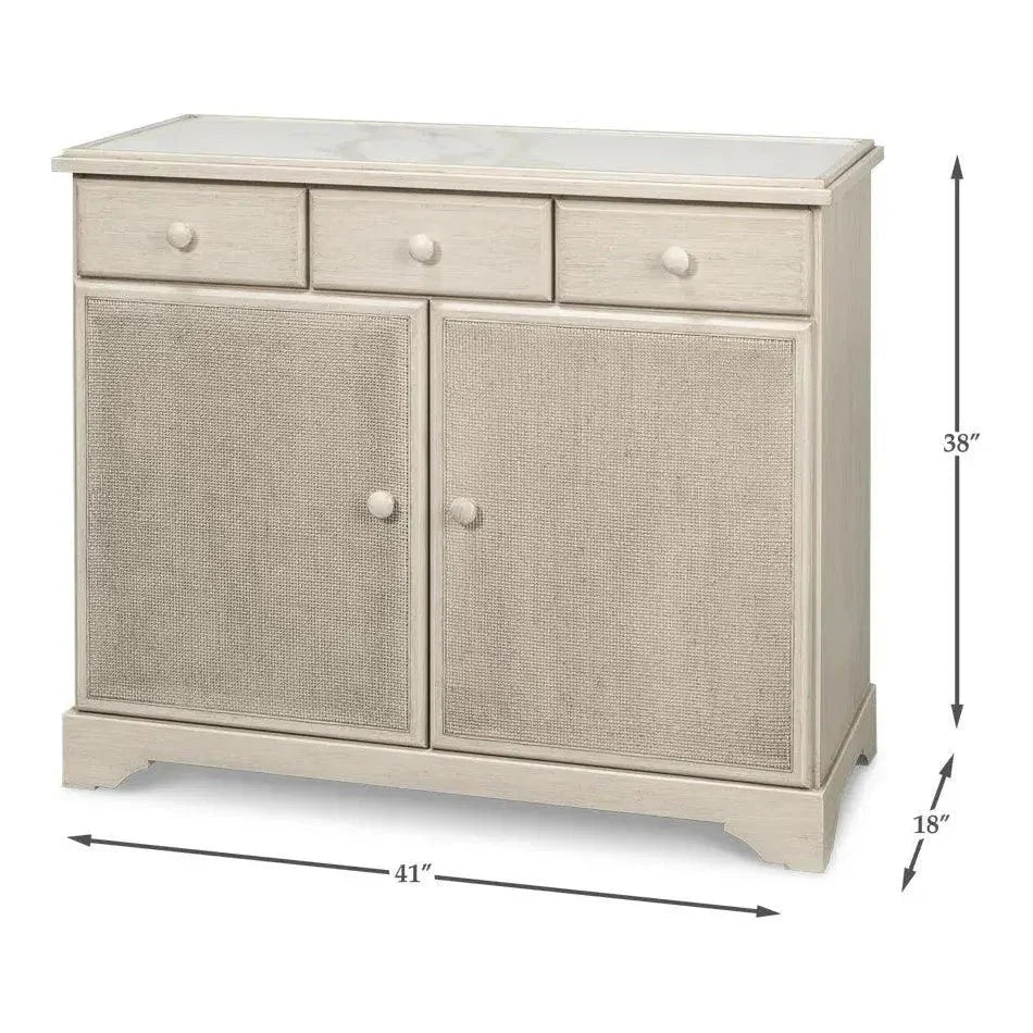 Jeremy Tulip Wood & Porcelain Two Door Cabinet - LOOMLAN - Accent Cabinets