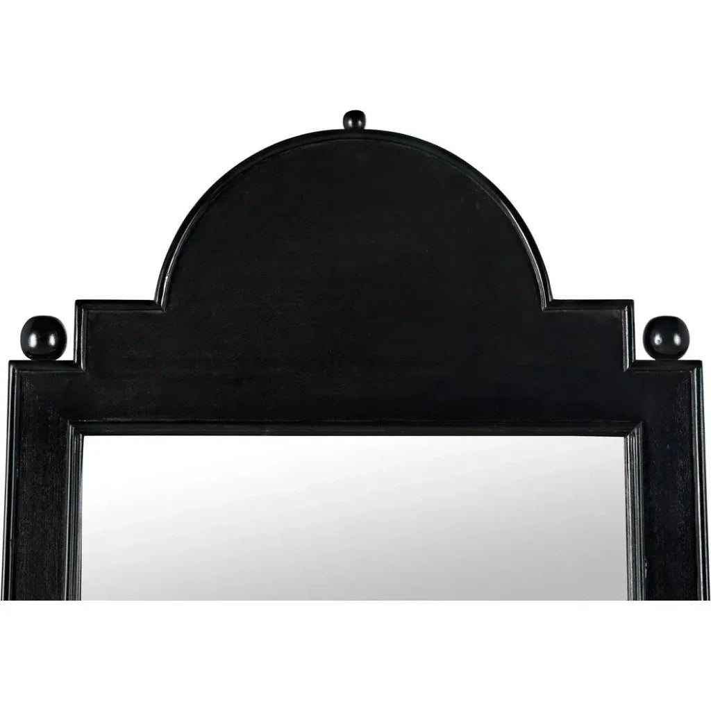 Jess Wood Black Vertical Mirror - LOOMLAN - Noir - Wall Mirrors