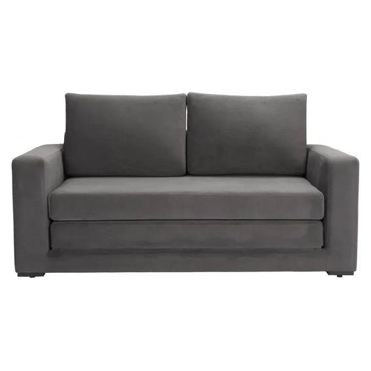 Jide Wood Grey Sleeper Sofa - LOOMLAN - Zuo Modern - Sofas & Loveseats
