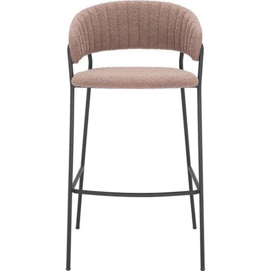 Josephine Barstool (Set of 2) Brown - LOOMLAN - Zuo Modern - Bar Stools
