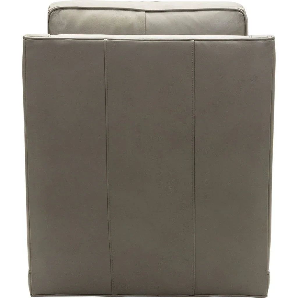 Josie Leather Modern Comfort Swivel Chair - LOOMLAN - Olivia + Quinn - Club Chairs