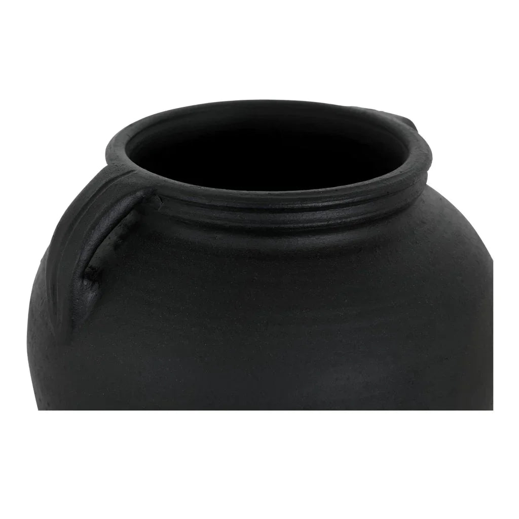 Jovi Black Terracotta Greco - Roman Design Vase - LOOMLAN - Moe's Home - Vases & Jars