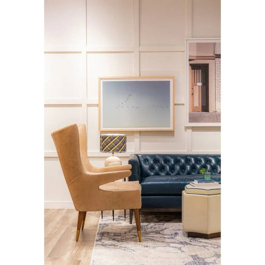 Judy Leather In Collins Celadon Chair - LOOMLAN - Olivia + Quinn - Club Chairs