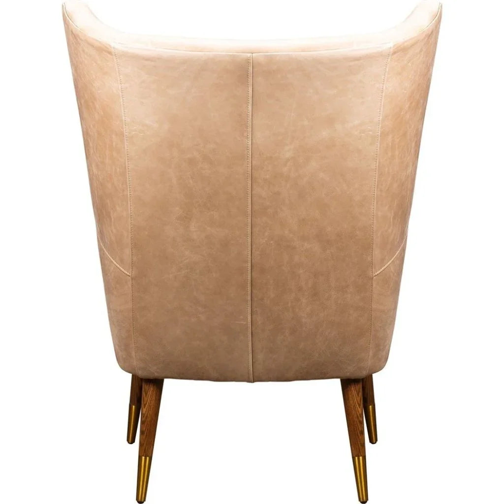 Judy Leather In Collins Celadon Chair - LOOMLAN - Olivia + Quinn - Club Chairs