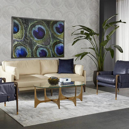 Juliane Coffee Table With Glass Top Base - LOOMLAN - SUNPAN - Coffee Tables