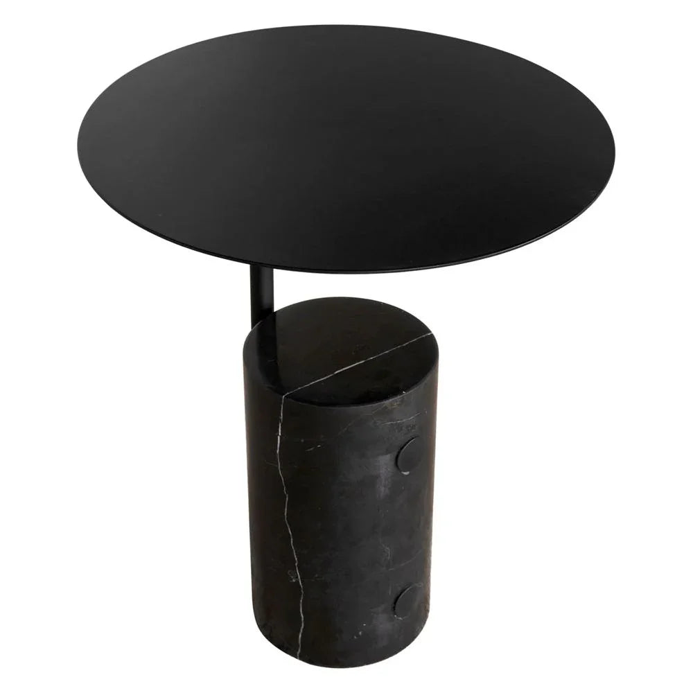Juma Steel Black Side Table - LOOMLAN - Noir - Side Tables